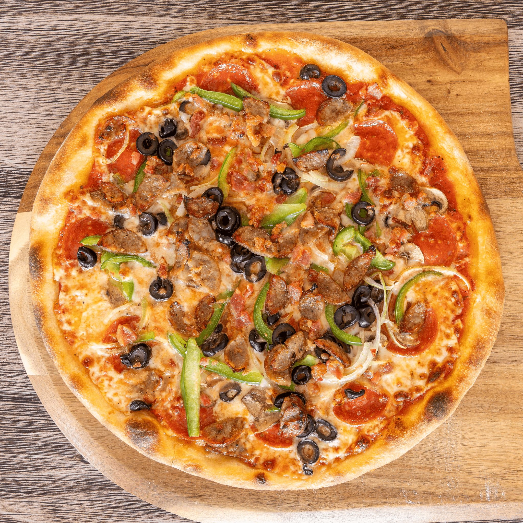 Deluxe Pizza.